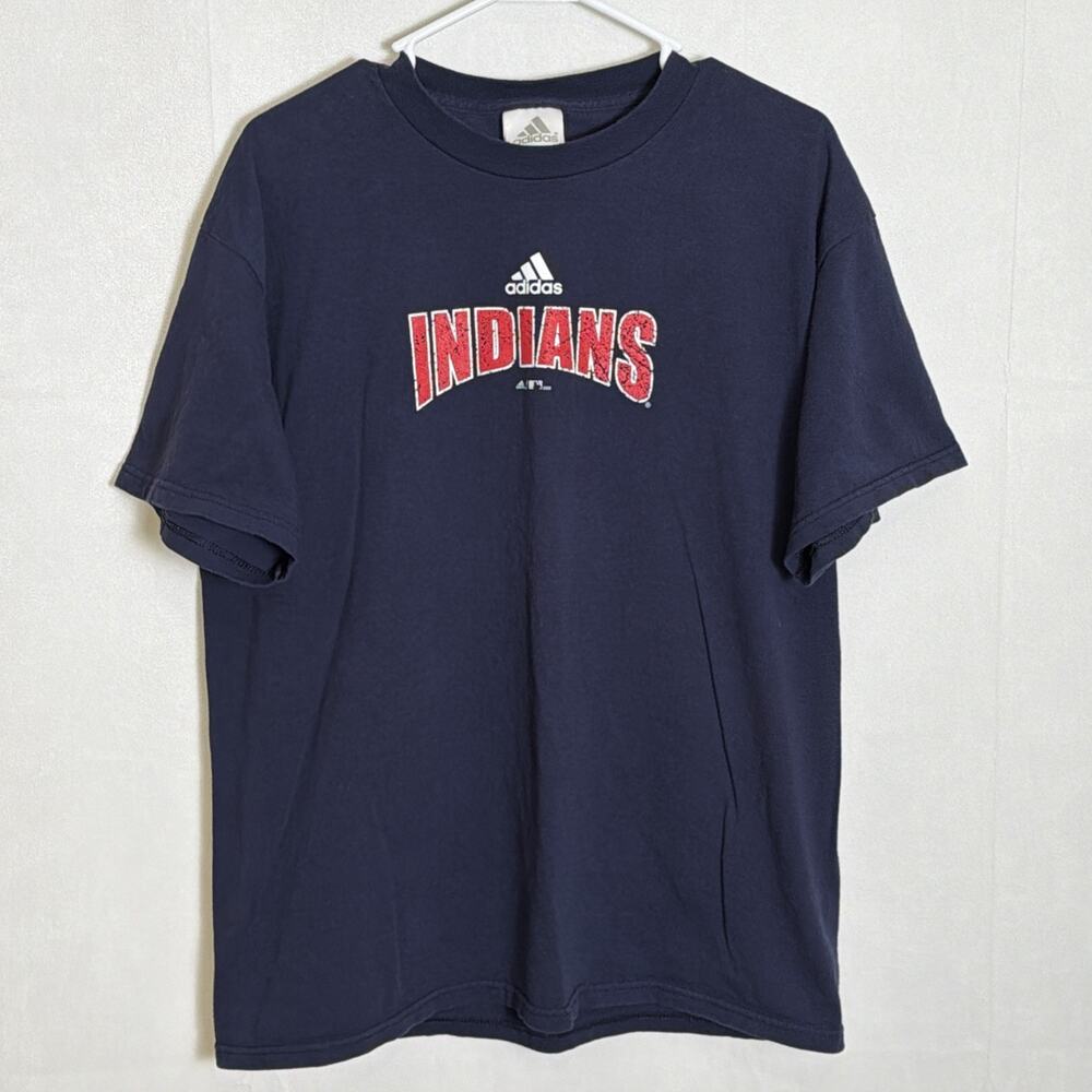 Men's Authentic 2006 Adidas Cleveland Indians MLB T-Shirt Size L